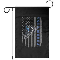 Snowmobile American Flag  Snowcross Riding Winter Sport Garden Flag - Wonder Print Shop