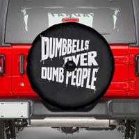 Funny Dumbbells Over Dumb People Spare Tire Cover Gym Workout Fitness Motivation - Wonder Print Shop
