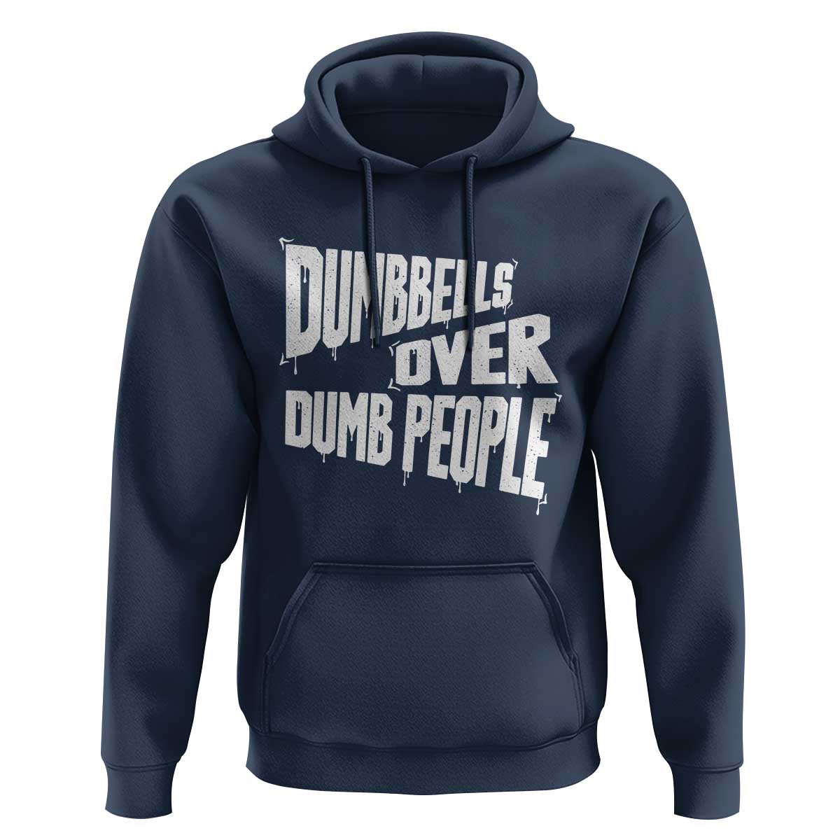 Funny Dumbbells Over Dumb People Hoodie Gym Workout Fitness Motivation - Wonder Print Shop