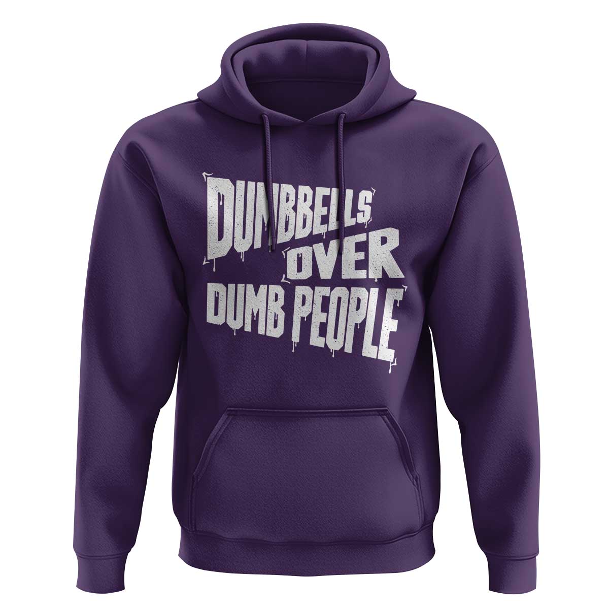 Funny Dumbbells Over Dumb People Hoodie Gym Workout Fitness Motivation - Wonder Print Shop