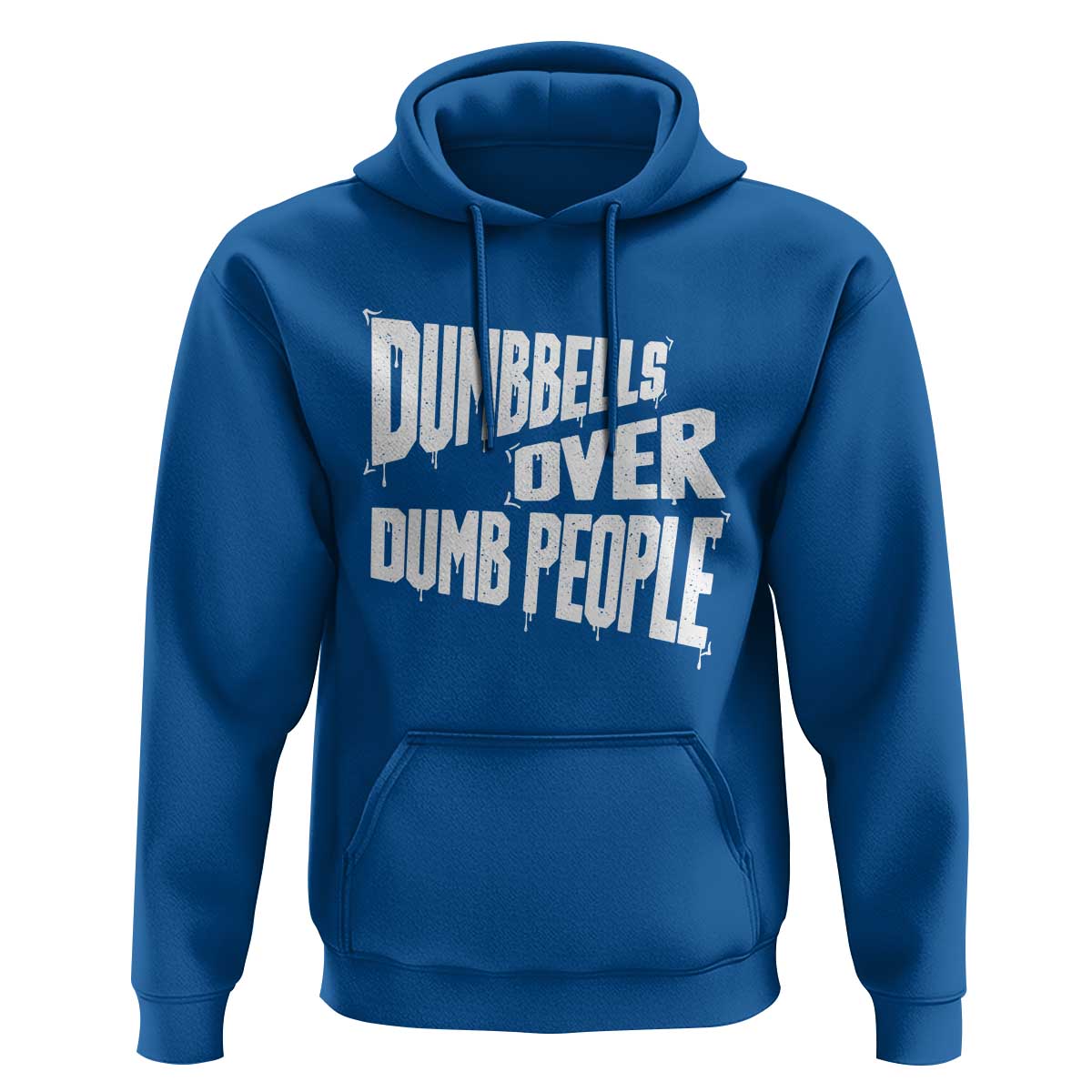 Funny Dumbbells Over Dumb People Hoodie Gym Workout Fitness Motivation - Wonder Print Shop