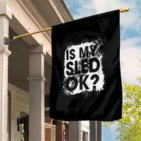 Funny Snowmobile Garden Flag Is My Sled Ok Winter Sport Snowmobile Track - Wonder Print Shop