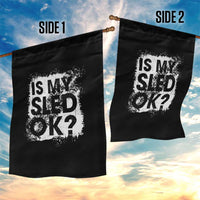 Funny Snowmobile Garden Flag Is My Sled Ok Winter Sport Snowmobile Track - Wonder Print Shop