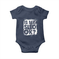 Funny Snowmobile Baby Onesie Is My Sled Ok Winter Sport Snowmobile Track - Wonder Print Shop