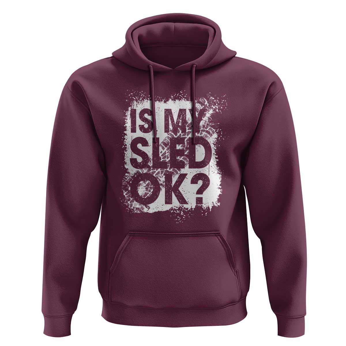 Funny Snowmobile Hoodie Is My Sled Ok Winter Sport Snowmobile Track - Wonder Print Shop