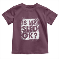 Funny Snowmobile Toddler T Shirt Is My Sled Ok Winter Sport Snowmobile Track - Wonder Print Shop