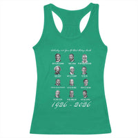 Celebrating 100 Years Of Black History Month 1926 2026 Racerback Tank Top Black Leaders