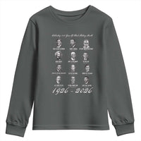 Celebrating 100 Years Of Black History Month 1926 2026 Youth Sweatshirt Black Leaders