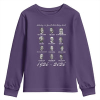 Celebrating 100 Years Of Black History Month 1926 2026 Youth Sweatshirt Black Leaders