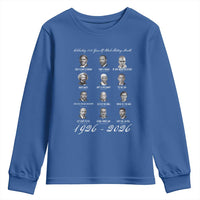 Celebrating 100 Years Of Black History Month 1926 2026 Youth Sweatshirt Black Leaders