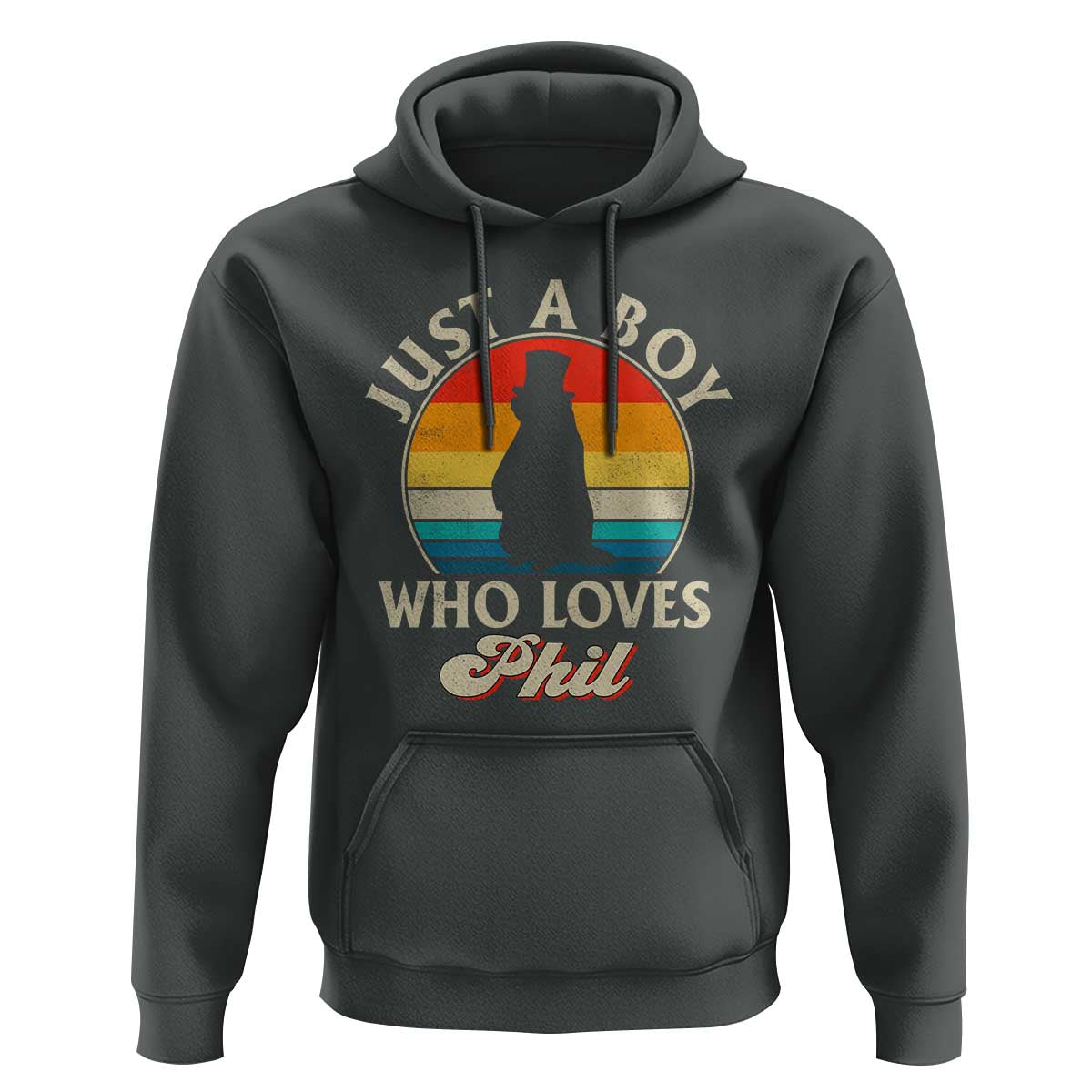 Funny Just A Boy Who Loves Phil Groundhog Hoodie Punxsy Woodchuck Day Lover - Wonder Print Shop