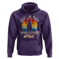 Funny Just A Boy Who Loves Phil Groundhog Hoodie Punxsy Woodchuck Day Lover - Wonder Print Shop