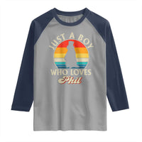 Funny Just A Boy Who Loves Phil Groundhog Raglan Shirt Punxsy Woodchuck Day Lover - Wonder Print Shop