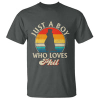 Funny Just A Boy Who Loves Phil Groundhog T Shirt Punxsy Woodchuck Day Lover - Wonder Print Shop