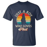 Funny Just A Boy Who Loves Phil Groundhog T Shirt Punxsy Woodchuck Day Lover - Wonder Print Shop