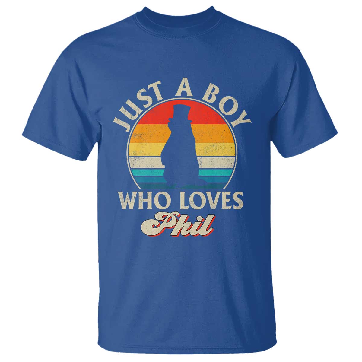 Funny Just A Boy Who Loves Phil Groundhog T Shirt Punxsy Woodchuck Day Lover - Wonder Print Shop