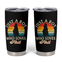 Funny Just A Boy Who Loves Phil Groundhog Tumbler Cup Punxsy Woodchuck Day Lover - Wonder Print Shop