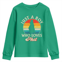 Funny Just A Boy Who Loves Phil Groundhog Youth Sweatshirt Punxsy Woodchuck Day Lover - Wonder Print Shop