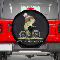 Off To Be Radical Left Scum Spare Tire Cover Funny Frog Resistance