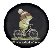 Off To Be Radical Left Scum Spare Tire Cover Funny Frog Resistance