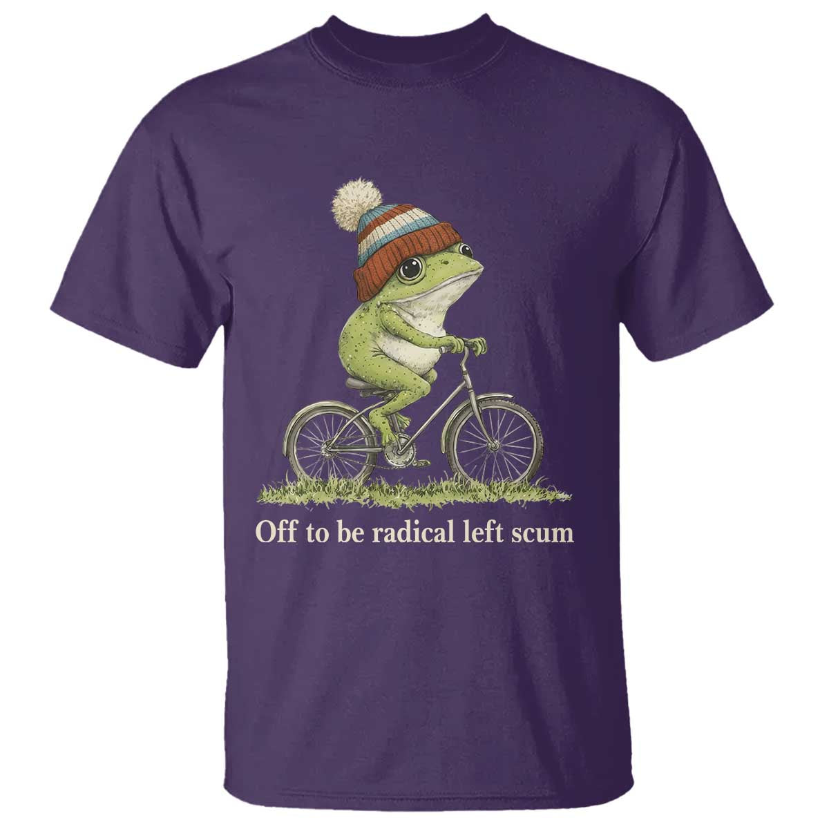 Off To Be Radical Left Scum T Shirt Funny Frog Resistance
