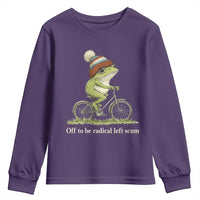 Off To Be Radical Left Scum Youth Sweatshirt Funny Frog Resistance