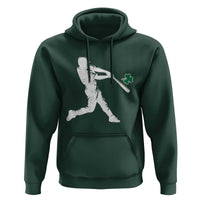 St Patricks Day Baseball Batter Silhouette Shamrock Hoodie