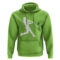 St Patricks Day Baseball Batter Silhouette Shamrock Hoodie