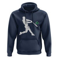 St Patricks Day Baseball Batter Silhouette Shamrock Hoodie