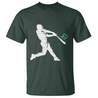 St Patricks Day Baseball Batter Silhouette Shamrock T Shirt