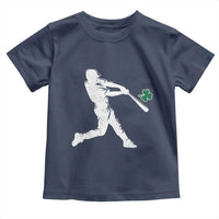 St Patricks Day Baseball Batter Silhouette Shamrock Toddler T Shirt