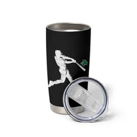 St Patricks Day Baseball Batter Silhouette Shamrock Tumbler Cup