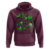 Funny St Patricks Day Construction Trucks Irish Shamrock Hoodie
