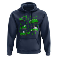Funny St Patricks Day Construction Trucks Irish Shamrock Hoodie