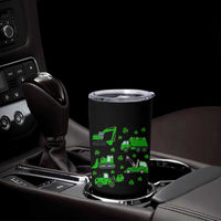 Funny St Patricks Day Construction Trucks Irish Shamrock Tumbler Cup