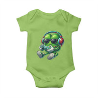 Funny Video Game Shamrock St Patricks Day Gamer Baby Onesie