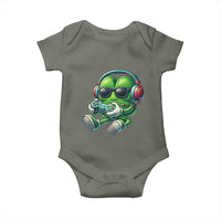 Funny Video Game Shamrock St Patricks Day Gamer Baby Onesie
