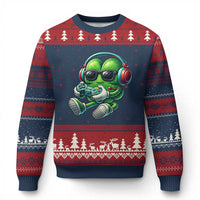 Funny Video Game Shamrock St Patricks Day Gamer Ugly Christmas Sweater
