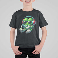 Funny Video Game Shamrock St Patricks Day Gamer T Shirt For Kid