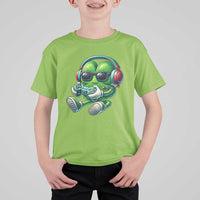 Funny Video Game Shamrock St Patricks Day Gamer T Shirt For Kid