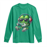 Funny Video Game Shamrock St Patricks Day Gamer Long Sleeve Shirt