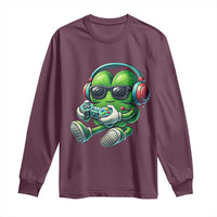 Funny Video Game Shamrock St Patricks Day Gamer Long Sleeve Shirt