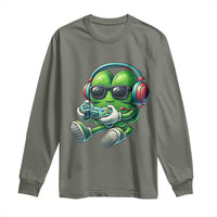 Funny Video Game Shamrock St Patricks Day Gamer Long Sleeve Shirt
