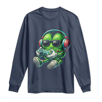 Funny Video Game Shamrock St Patricks Day Gamer Long Sleeve Shirt