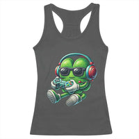 Funny Video Game Shamrock St Patricks Day Gamer Racerback Tank Top