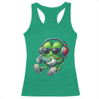 Funny Video Game Shamrock St Patricks Day Gamer Racerback Tank Top
