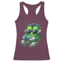 Funny Video Game Shamrock St Patricks Day Gamer Racerback Tank Top