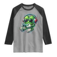 Funny Video Game Shamrock St Patricks Day Gamer Raglan Shirt