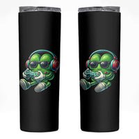Funny Video Game Shamrock St Patricks Day Gamer Skinny Tumbler