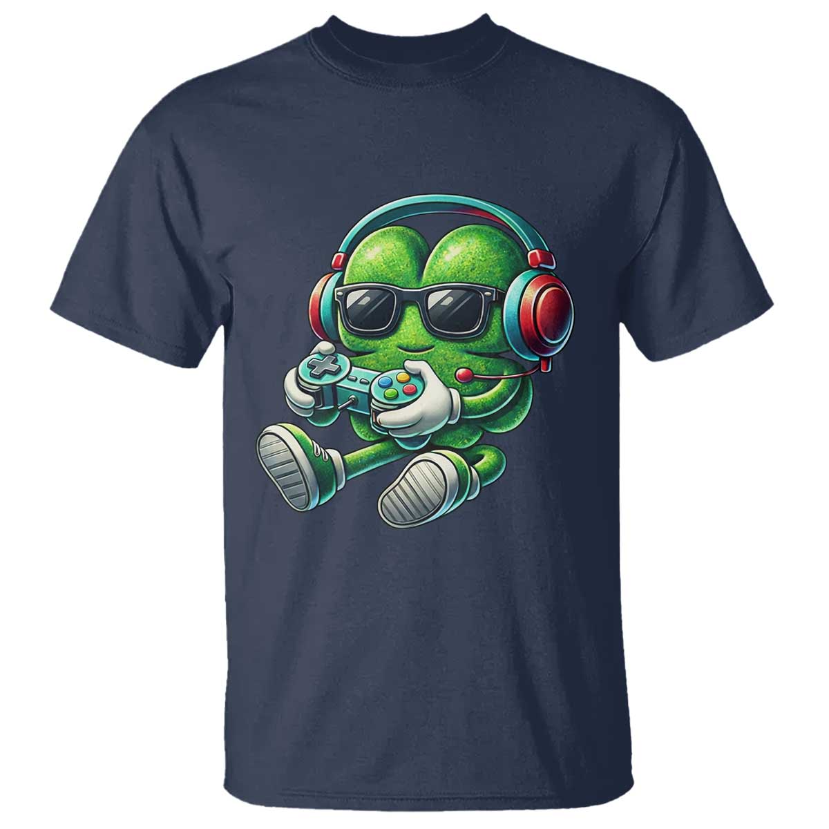 Funny Video Game Shamrock St Patricks Day Gamer T Shirt